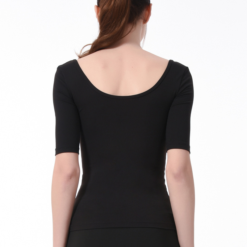 collar fitness clothing female quick-drying half sleeve blazer running T-shirt with short sleeves yoga stretch tight, Black
collar fitness clothing female quick-drying half sleeve blazer running T-shirt with short sleeves yoga stretch tight, Black