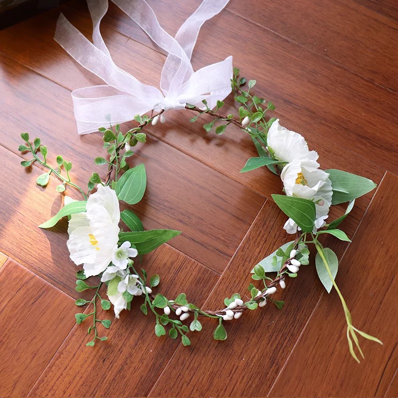 White Ponny Flower Wreath Crown Festival Headband Women Hair Accessories Headdress Girls Floral Garland Wedding Floral Headwear
White Ponny Flower Wreath Crown Festival Headband Women Hair Accessories Headdress Girls Floral Garland Wedding Floral Headwear