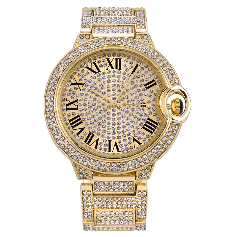 Fashion Men Women Couple Gold Watch Shinning Diamond Full Iced Out Designer Watches Stainless Steel Quartz Movement Gift Lady Watches Clock
Fashion Men Women Couple Gold Watch Shinning Diamond Full Iced Out Designer Watches Stainless Steel Quartz Movement Gift Lady Watches Clock