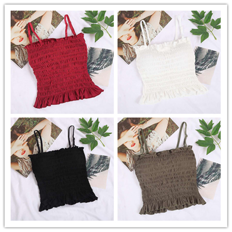 2020 Fashion Tank Tops Trend Women Crop Vest Top Casual Summer Stylish Ladies Clubwear Camisole Sun-Tops ruffled underwear, Black
2020 Fashion Tank Tops Trend Women Crop Vest Top Casual Summer Stylish Ladies Clubwear Camisole Sun-Tops ruffled underwear, Black