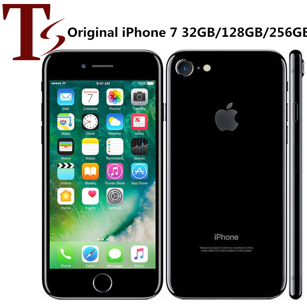 

Refurbished Original Apple iPhone 7 4.7 inch Fingerprint iOS 10 Quad Core 2GB RAM 32/128/256GB ROM Unlocked 4G LTE Phone, Mix colors