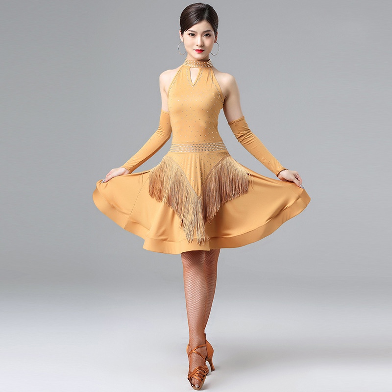 2020 New Ladies Latin Dance Dress Women Black Stage Costumes Tassel Salsa V-Neck Rumba/Samba Salsa Perform Fitness Dancewear, Dress1
2020 New Ladies Latin Dance Dress Women Black Stage Costumes Tassel Salsa V-Neck Rumba/Samba Salsa Perform Fitness Dancewear, Dress1