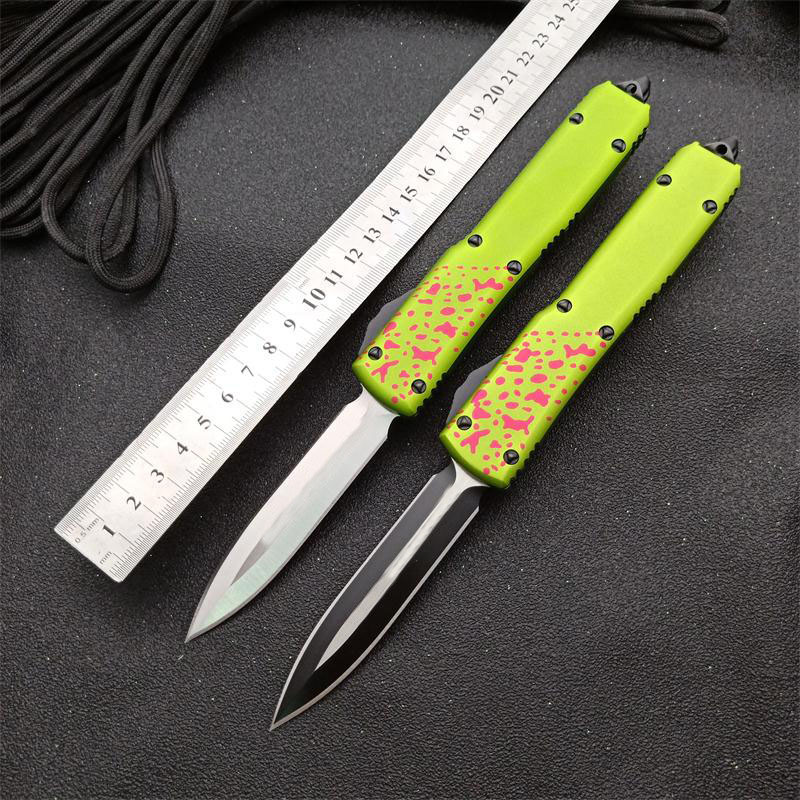 1Pcs New Zombie Auto Tactical Knife D2 Steel Satin/Black Spear Point Blade 6061-T6 Handle EDC Pocket Knives With Nylon Sheath
1Pcs New Zombie Auto Tactical Knife D2 Steel Satin/Black Spear Point Blade 6061-T6 Handle EDC Pocket Knives With Nylon Sheath