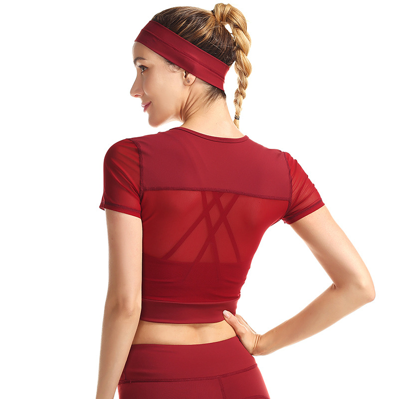 Sport Short-Sleeve Shirts Women Slim O-neck Fitness Gym Crop Tops T-shirt Quick Dry Seamless Athletic Tee Back Patchwork Mesh, Fydf114 white
Sport Short-Sleeve Shirts Women Slim O-neck Fitness Gym Crop Tops T-shirt Quick Dry Seamless Athletic Tee Back Patchwork Mesh, Fydf114 white