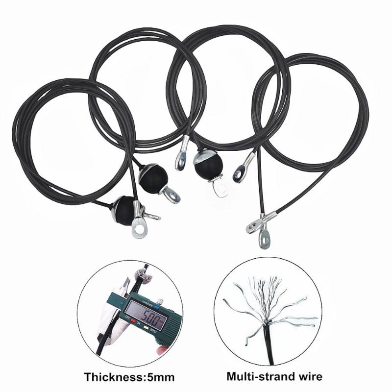 1.4M-3M Gym Cable Wire Rope Heavy Duty Steel Replacement Parts for Home Gym Fitness Cable Pulley Accessories Dia 5mm
1.4M-3M Gym Cable Wire Rope Heavy Duty Steel Replacement Parts for Home Gym Fitness Cable Pulley Accessories Dia 5mm