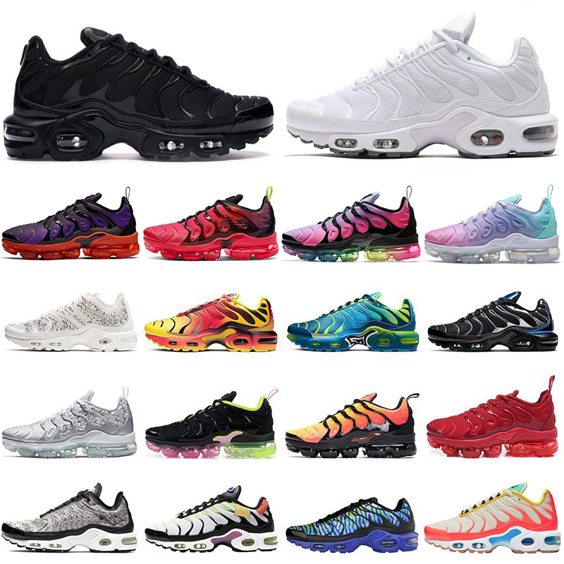 With box TN Plus running shoes Men Women Triple Black White Red Pink Rise Volt Rock Pebbles mens trainers Sports Sneakers 36-46
With box TN Plus running shoes Men Women Triple Black White Red Pink Rise Volt Rock Pebbles mens trainers Sports Sneakers 36-46