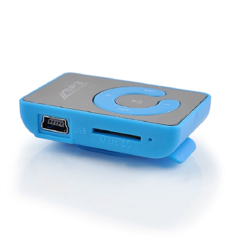 MP3 Player Mirror Clip USB Sport Support micro TF Card Music Media Player mini clip without Screen