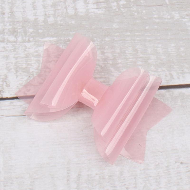 Cheer Bows 3" Chunky Jelly Bows Waterproof Hair Clip for Girl Summer Hairpin Candy Color Hairgrip Baby Kids Hair Accessories