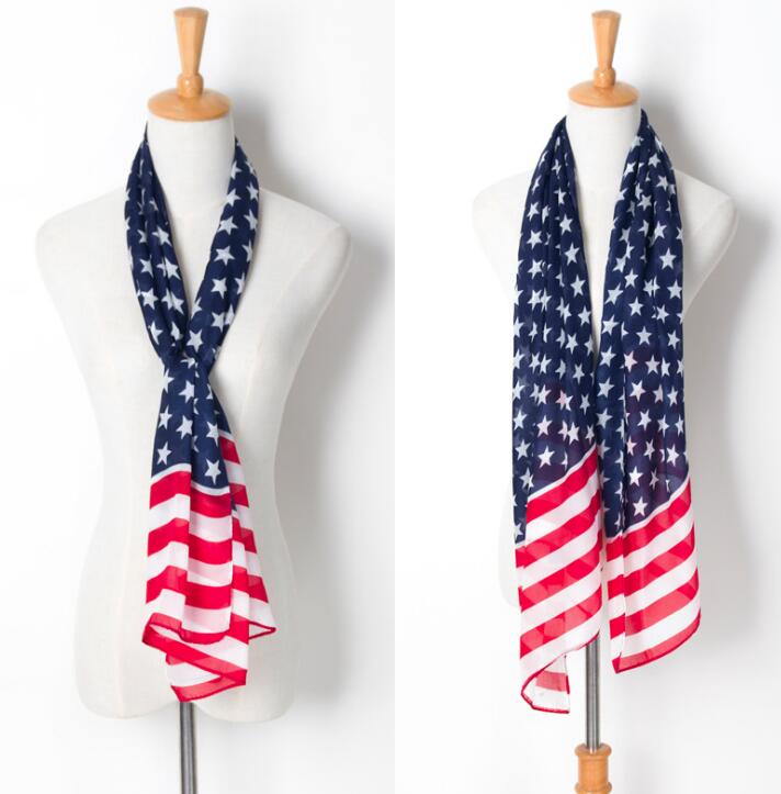 American Stars and Stripes Flag Five-pointed Star European and American Fluffy Fashionable Temperament Scarf Chiffon Scarf WY1451
American Stars and Stripes Flag Five-pointed Star European and American Fluffy Fashionable Temperament Scarf Chiffon Scarf WY1451
