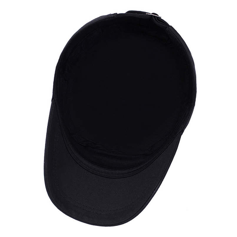 EAGLEBORN 2020 Classic Vintage Flat Top Mens Washed Caps And Hat Adjustable Fitted Thicker Cap Winter Warm Military Hats For Men T200720