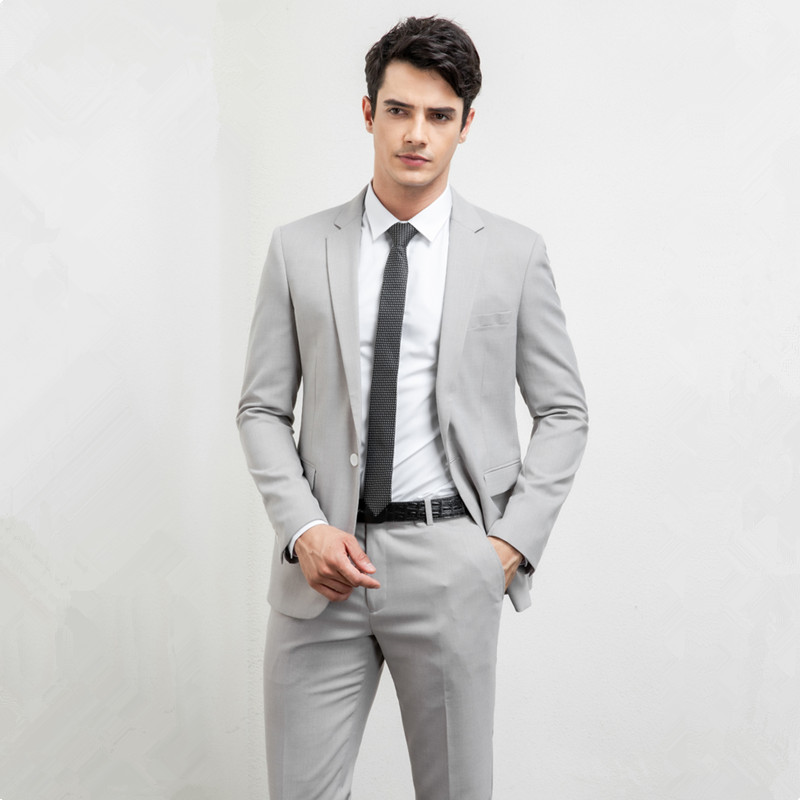 Men' suits men' business casual business suits 2-piece suit jacket+pants gray pants custom made, Black
Men' suits men' business casual business suits 2-piece suit jacket+pants gray pants custom made, Black