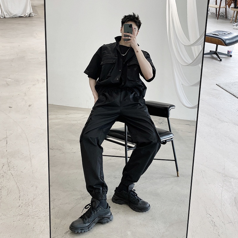 Men Streetwear Fashion Hip Hop Casual Cargo Pants Male Multi-pocket Elastic Waist Trousers Joggers Sweatpants Ankle-length Pants, 9918
Men Streetwear Fashion Hip Hop Casual Cargo Pants Male Multi-pocket Elastic Waist Trousers Joggers Sweatpants Ankle-length Pants, 9918