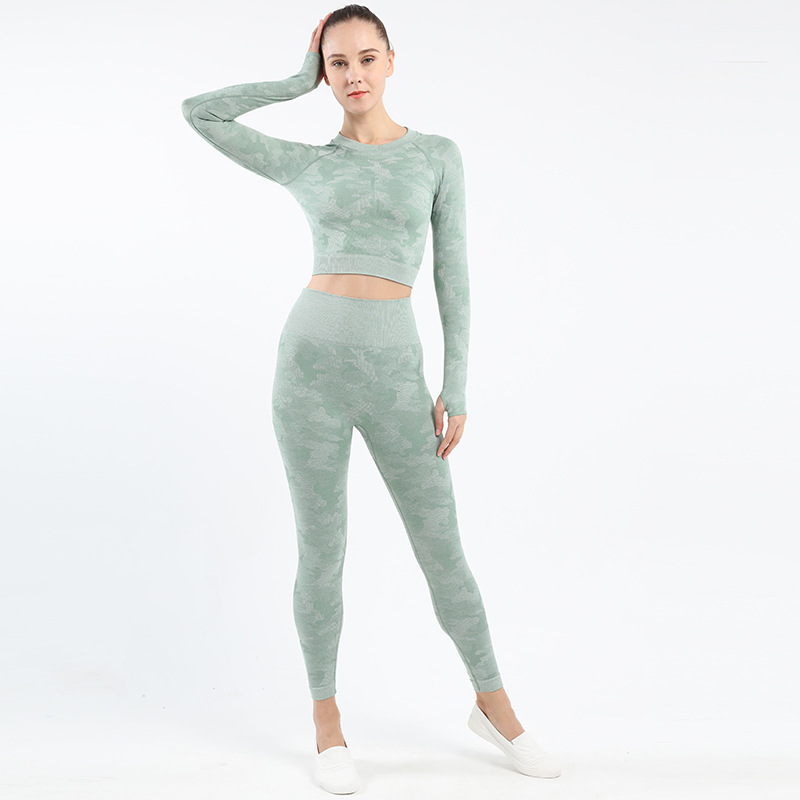 Camouflage Seamless Yoga Set Tracksuit Women Fitness Clothing Sportswear Sport Bra Long Sleeve Crop Top Yoga Pants Sports Suits, Long sleeve suit
Camouflage Seamless Yoga Set Tracksuit Women Fitness Clothing Sportswear Sport Bra Long Sleeve Crop Top Yoga Pants Sports Suits, Long sleeve suit