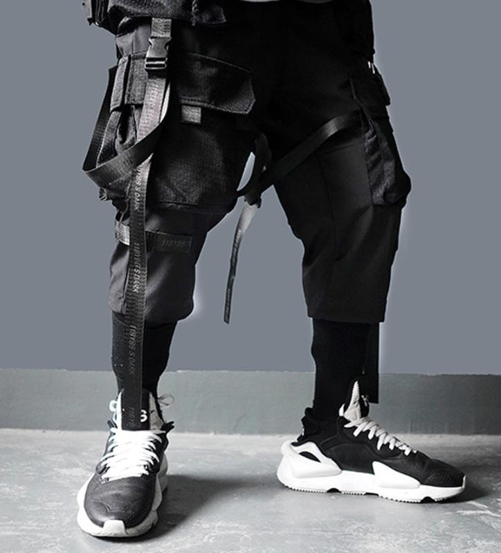 New High Street Ribbon Multi-Pockets Cargo Pants Harajuku Style Tactical Trousers Couple Fashion Dark Streetwear Hip Hop Pant, P07-black
New High Street Ribbon Multi-Pockets Cargo Pants Harajuku Style Tactical Trousers Couple Fashion Dark Streetwear Hip Hop Pant, P07-black