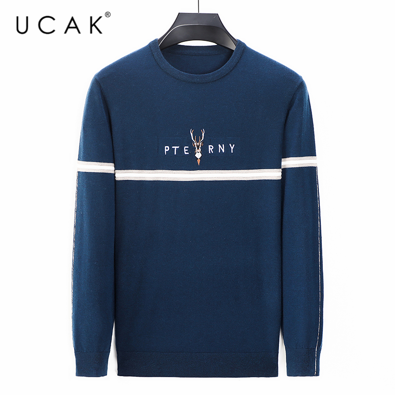 UCAK Brand Autumn WInter Casual Sweaters Men's Clothes O-Ncek Streetwear Pullover Pull Homme Striped Sweater Men Clothing U1150, Black
UCAK Brand Autumn WInter Casual Sweaters Men's Clothes O-Ncek Streetwear Pullover Pull Homme Striped Sweater Men Clothing U1150, Black