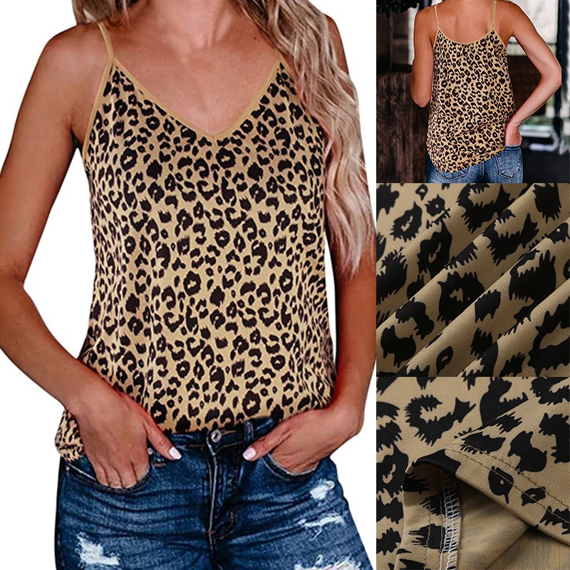 Sexy Leopard Print Top Tank Sleeveless Women New Ladies V Neck Female Girls Vest T-Shirt, Multi
Sexy Leopard Print Top Tank Sleeveless Women New Ladies V Neck Female Girls Vest T-Shirt, Multi