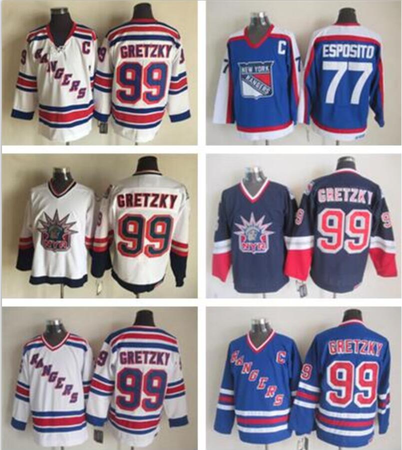 Vintage New York Rangers Hockey Jerseys 99 Wayne Gretzky 77 Phil Esposito men blue white Wholesale Cheap jersey, #99 gretzky white 3
Vintage New York Rangers Hockey Jerseys 99 Wayne Gretzky 77 Phil Esposito men blue white Wholesale Cheap jersey, #99 gretzky white 3