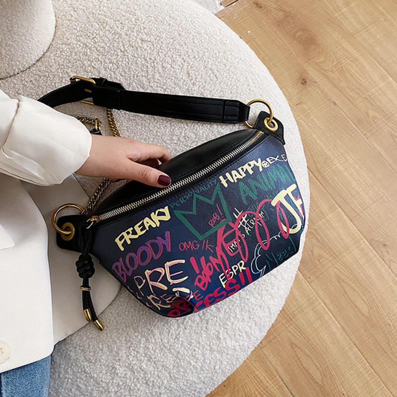 Handbag Vintage Graffiti Women Waist Bag High Quality Travel Pack Female Casual Crossbodykorean Printed Harajuku Girl Shoulder Package, Brown
Handbag Vintage Graffiti Women Waist Bag High Quality Travel Pack Female Casual Crossbodykorean Printed Harajuku Girl Shoulder Package, Brown