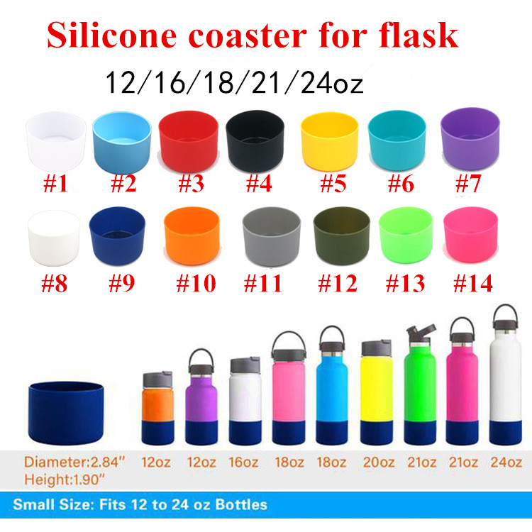 7.5cm Silicone Coaster Bottle Sleeve for 12oz/16oz/18oz/21oz/24oz Bottle bottom protective cover tumbler cup flask silicone holder 14colors
7.5cm Silicone Coaster Bottle Sleeve for 12oz/16oz/18oz/21oz/24oz Bottle bottom protective cover tumbler cup flask silicone holder 14colors