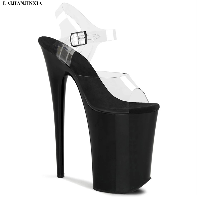 LAIJIANJINXIA New Summer women's Shoes transparent high heel black thin heel 23CM ultra high sexy stage show sandals
LAIJIANJINXIA New Summer women's Shoes transparent high heel black thin heel 23CM ultra high sexy stage show sandals