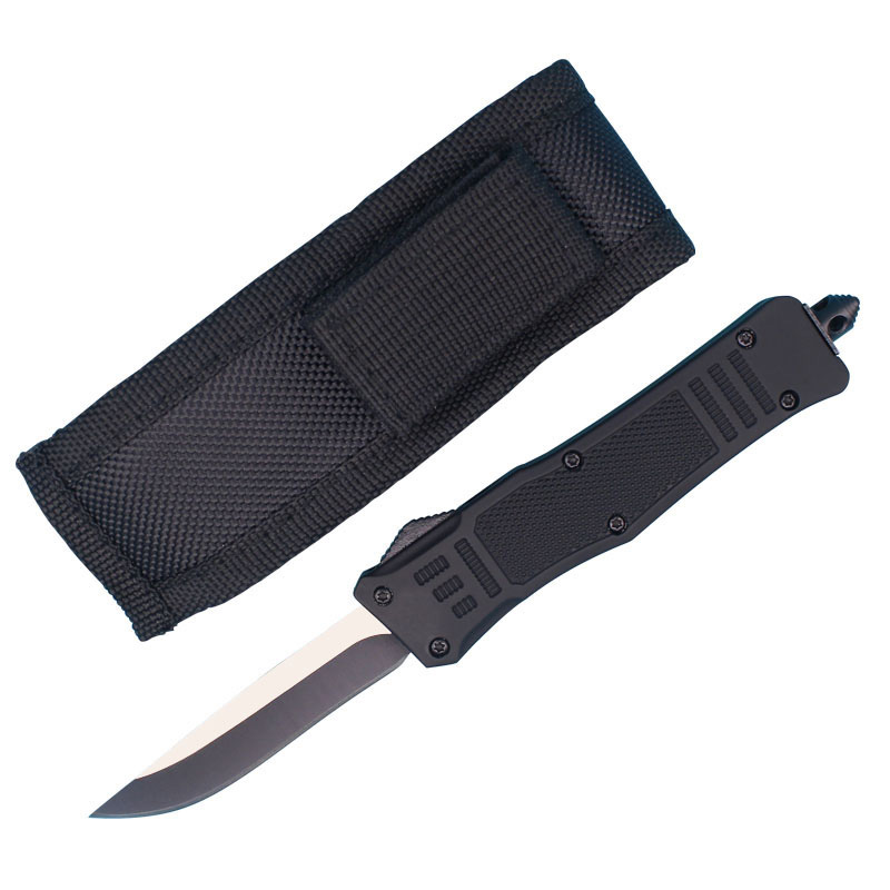 Allvin Manufacture 7 Inch Small 616 Auto Tactical Knife 440C Black Blade EDC Pocket Knives With Nylon Bag
Allvin Manufacture 7 Inch Small 616 Auto Tactical Knife 440C Black Blade EDC Pocket Knives With Nylon Bag