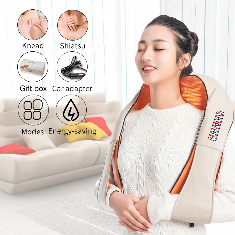 U Shape Electrical Shiatsu Back Neck Shoulder Body Massager Infrared Heated 4D Kneading Car/Home Massagem CX200720
U Shape Electrical Shiatsu Back Neck Shoulder Body Massager Infrared Heated 4D Kneading Car/Home Massagem CX200720