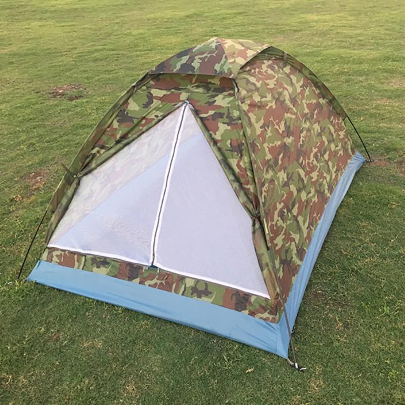 Outdoor Camping Tent 2 Person Camouflage Single Layer Windproof Waterproof Tents Family Picnic Beach Tent for Fishing Hiking New
Outdoor Camping Tent 2 Person Camouflage Single Layer Windproof Waterproof Tents Family Picnic Beach Tent for Fishing Hiking New
