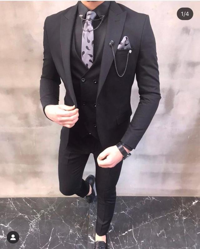 4 Colors Choices Costume Homme Men Suits Wedding Tuxedos Groom Slim Fit Blazer Terno Masculino 3 Pieces Jacket Pant Vest, Gray
4 Colors Choices Costume Homme Men Suits Wedding Tuxedos Groom Slim Fit Blazer Terno Masculino 3 Pieces Jacket Pant Vest, Gray