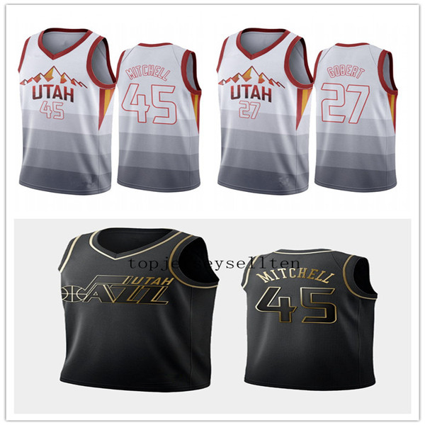 Utah Jazz MEN Rudy Gobert Donovan Mitchell CITY NBA 2020 White Throwback basketball Jersey
Utah Jazz MEN Rudy Gobert Donovan Mitchell CITY NBA 2020 White Throwback basketball Jersey