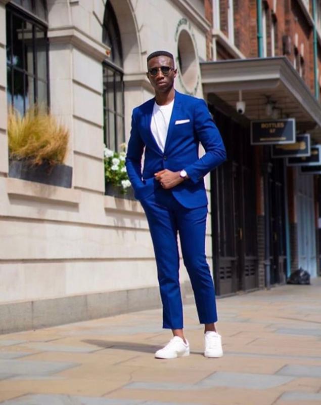 Latest Royal Blue Costume Homme 2 Pieces Men' Suits Slim Fit Groom Prom Tuxedos Groomsmen Blazer For Wedding (Jacket+Pant, White
Latest Royal Blue Costume Homme 2 Pieces Men' Suits Slim Fit Groom Prom Tuxedos Groomsmen Blazer For Wedding (Jacket+Pant, White