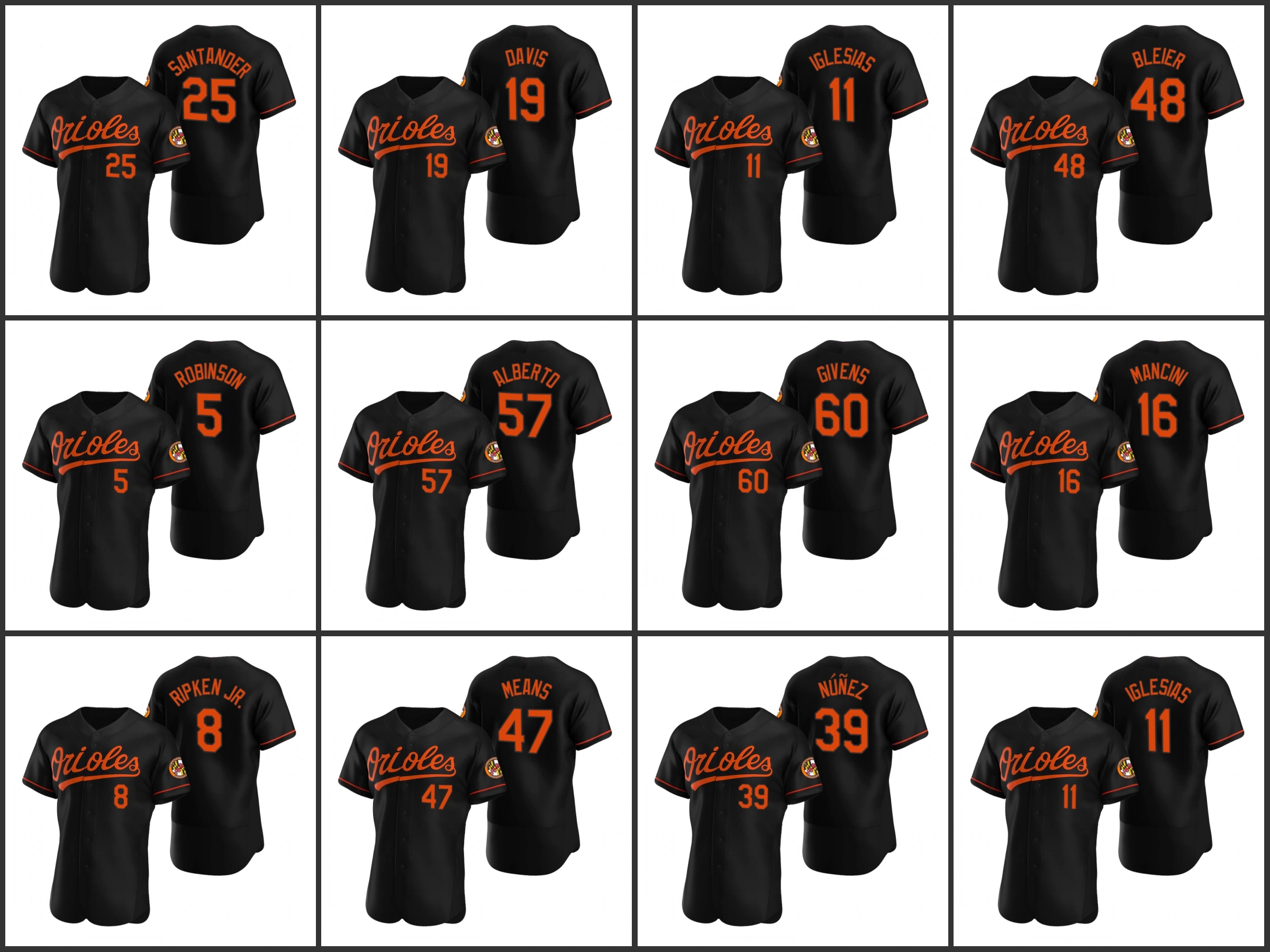 Baltimore Orioles Men Cal Ripken Jr. Mychal Givens Jose Iglesias John Means Authentic 2020 Alternate Men Women Youth Jersey, Black;red
Baltimore Orioles Men Cal Ripken Jr. Mychal Givens Jose Iglesias John Means Authentic 2020 Alternate Men Women Youth Jersey, Black;red