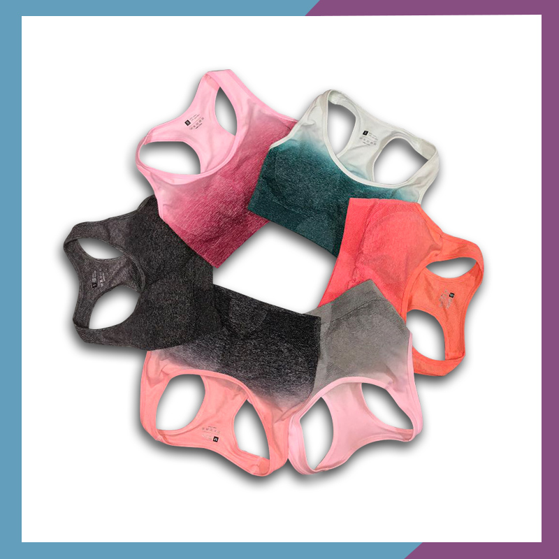 Women Seamless Yoga Bra Breathable Athletic Fitness Running Workout Sport Wear Gym Clothing Crop Top Sports Bra, Green 
Women Seamless Yoga Bra Breathable Athletic Fitness Running Workout Sport Wear Gym Clothing Crop Top Sports Bra, Green