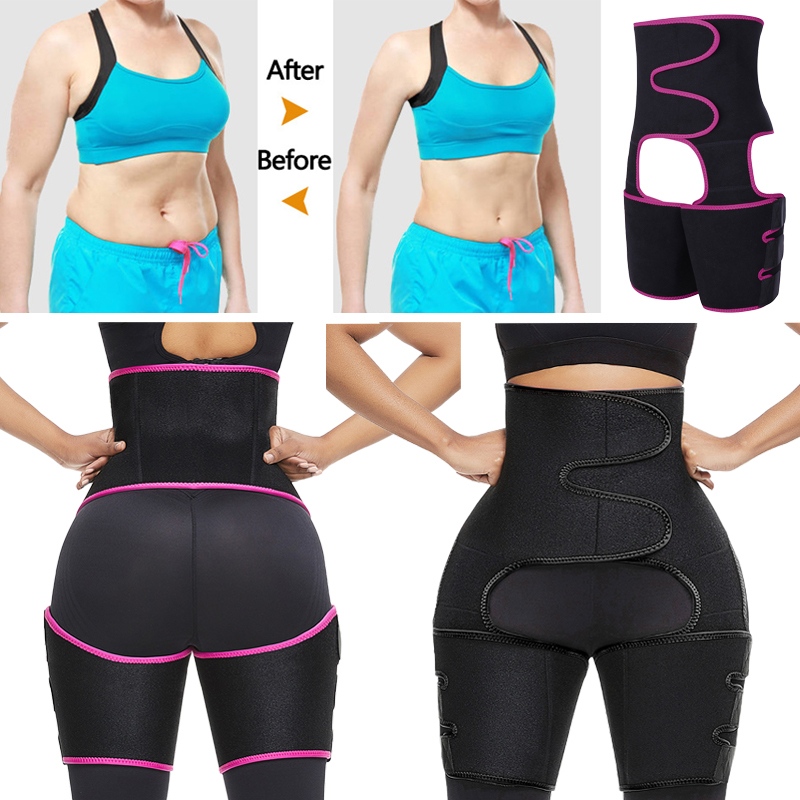 Neoprene Slim Thigh Trimmer Leg Shapers Slimming Belt Waist Trainer Sweat Shapewear Fat Burning Compress Belt CX200727