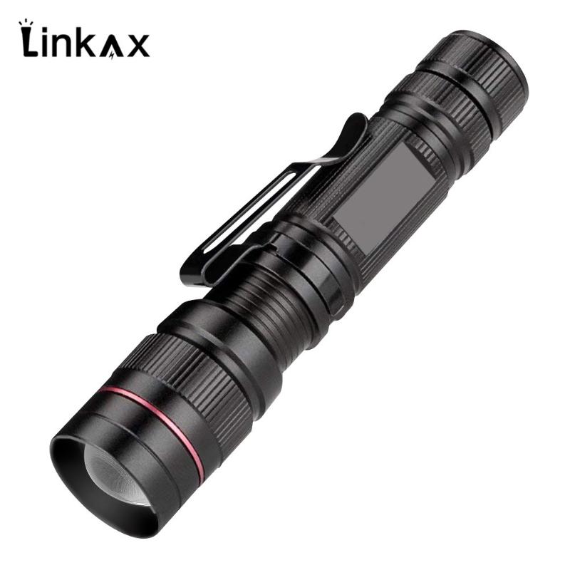 Pocket Mini Pen Light XPE LED Zoomable Focus 3 Mode 800Lumens Aluminum LED Mini Torch Lamp By 1*/14500 for Camping
Pocket Mini Pen Light XPE LED Zoomable Focus 3 Mode 800Lumens Aluminum LED Mini Torch Lamp By 1*/14500 for Camping