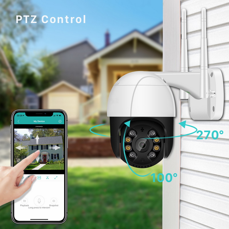 1080P PTZ Wifi IP Camera Outdoor 4X Digital Zoom AI Human Detect Wireless Camera H.265 P2P ONVIF Audio 2MP/3MP Security CCTV Camera
1080P PTZ Wifi IP Camera Outdoor 4X Digital Zoom AI Human Detect Wireless Camera H.265 P2P ONVIF Audio 2MP/3MP Security CCTV Camera