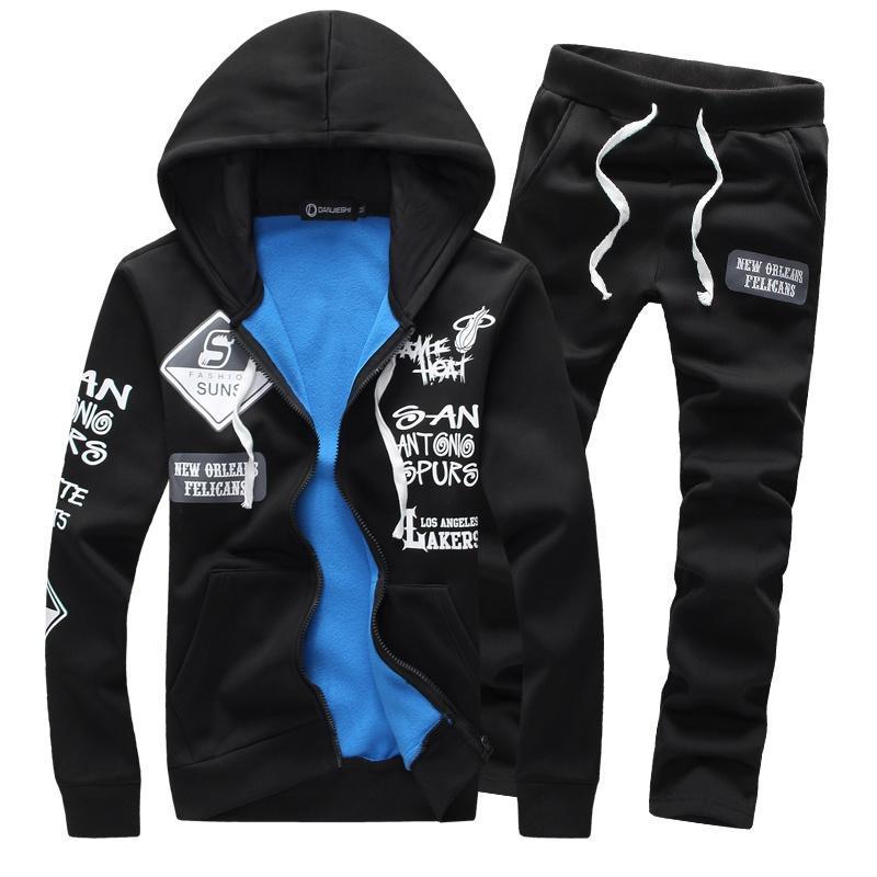 Tracksuit Men Set Mens Clothing 2 Sets Piece Men Set Sport Tracksuit Outfit SweatSuits Hoodies & Long Pants Track Stitching suit, Black
Tracksuit Men Set Mens Clothing 2 Sets Piece Men Set Sport Tracksuit Outfit SweatSuits Hoodies & Long Pants Track Stitching suit, Black