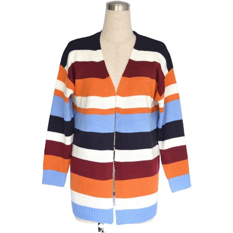 Autumn and Winter New V-neck Long Sleeve Loose Casual Fashion Large Size Sweater Solid Color Striped I Sweater Coat Top Female, White
Autumn and Winter New V-neck Long Sleeve Loose Casual Fashion Large Size Sweater Solid Color Striped I Sweater Coat Top Female, White