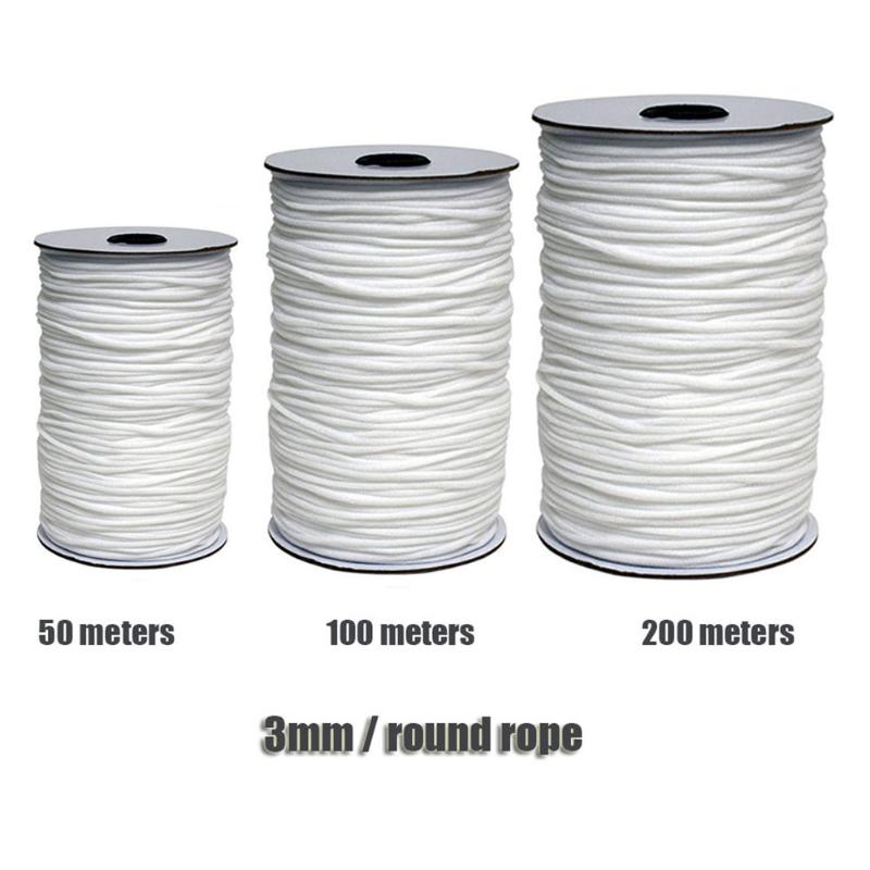 50/100/200M 3mm Elastic Bands White and Black Polyester Elastic Bands for Clothes Garment Sewing Accessories
50/100/200M 3mm Elastic Bands White and Black Polyester Elastic Bands for Clothes Garment Sewing Accessories