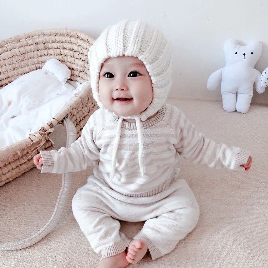 Infant newborn baby clothing set autumn winter cotton knitting long sleeve pullovers+pants suit kids outfits children sweater, White
Infant newborn baby clothing set autumn winter cotton knitting long sleeve pullovers+pants suit kids outfits children sweater, White
