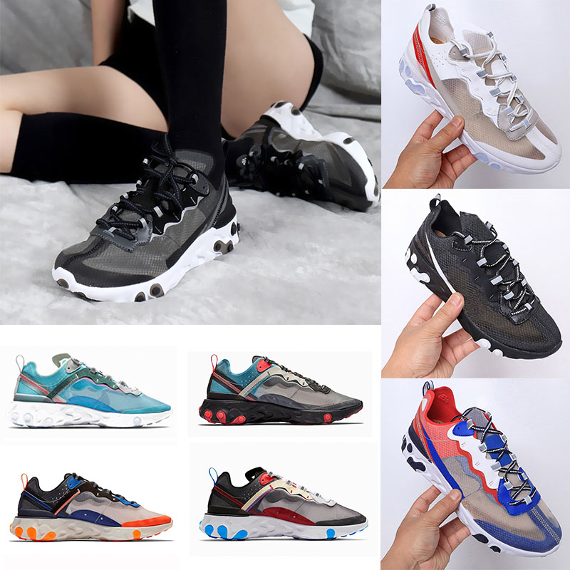 New 87 55 React Element Running shoes for men women Black White Sneakers Sail triple Trainer Running Shoes Zapatos Sneaker Eur 36-45, With original box
New 87 55 React Element Running shoes for men women Black White Sneakers Sail triple Trainer Running Shoes Zapatos Sneaker Eur 36-45, With original box