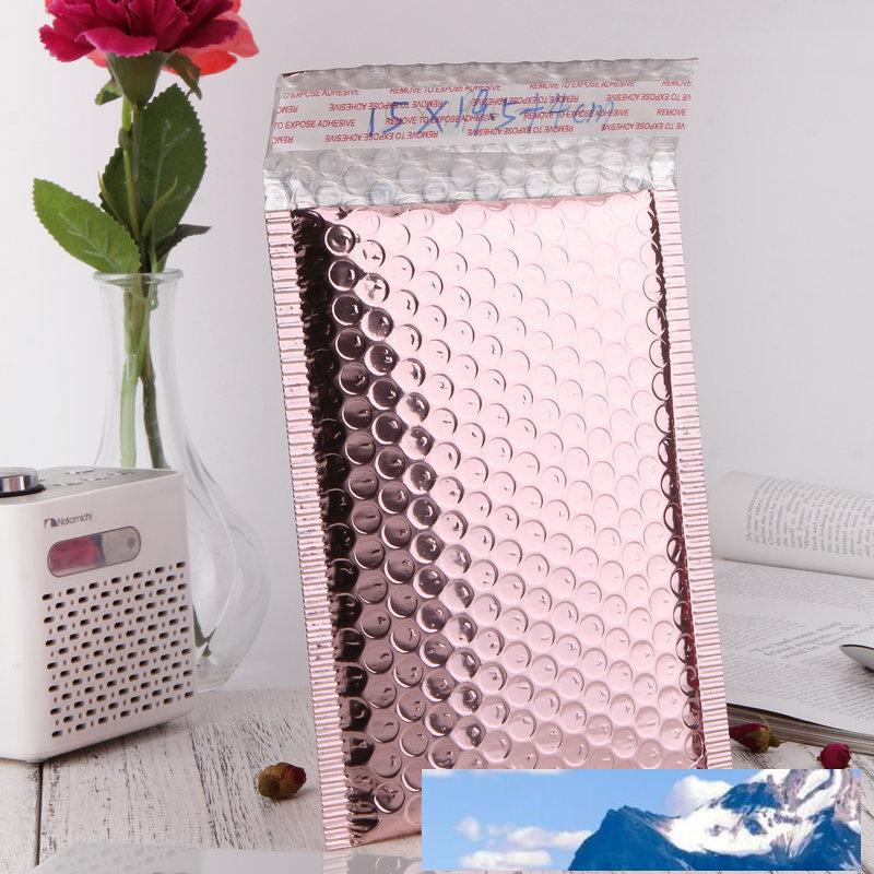 Rose Gold Bubble Envelope Package Bag Rose Gold Foil Shockproof Bubble Mailer Gift Packaging Wedding Favor Bag Multisize