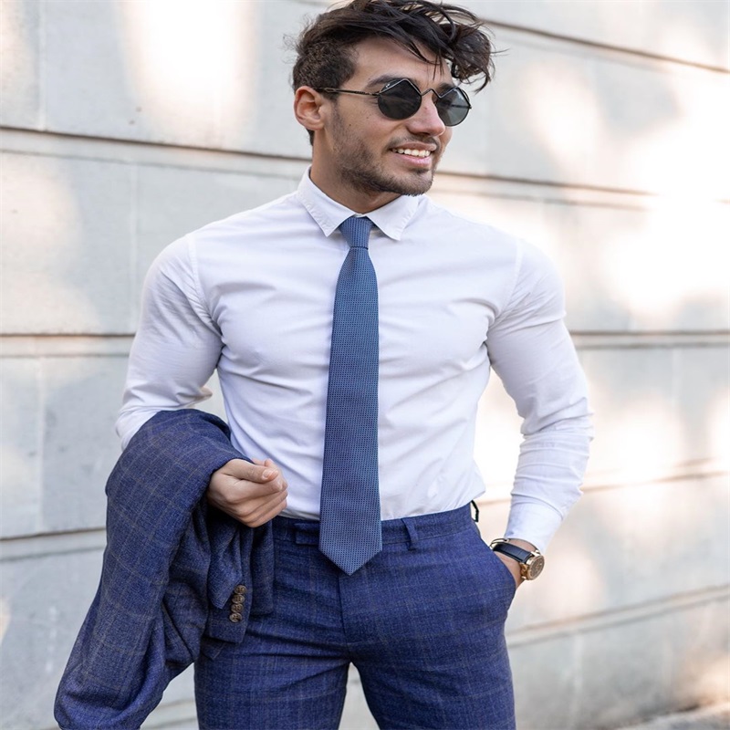 2piece handsome blue plaid wool blend mens suit gentlemen groom suit formal wedding suits for best men slim fit groom tuxedos for man