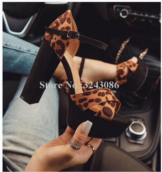New Leopard Chunky Heel Woman Sandals Shoes Fashion Peep Toe Platform Sandals Lady Sexy Banquet Shoes Party Dress High Heels, Color 3
New Leopard Chunky Heel Woman Sandals Shoes Fashion Peep Toe Platform Sandals Lady Sexy Banquet Shoes Party Dress High Heels, Color 3
