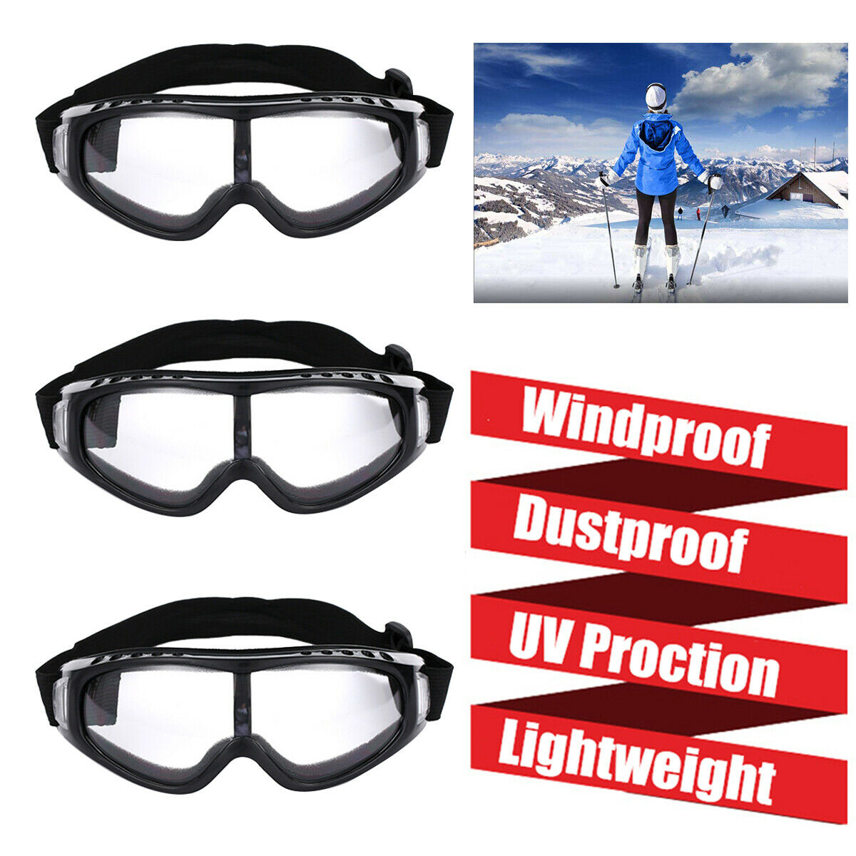 3PACK Skiing UV Protective Goggles Sport Sunglasses Winter Snow Dustproof Glasses Windproof Eyeglasses Sunglasses Outdoor Riding Sunlasses
3PACK Skiing UV Protective Goggles Sport Sunglasses Winter Snow Dustproof Glasses Windproof Eyeglasses Sunglasses Outdoor Riding Sunlasses
