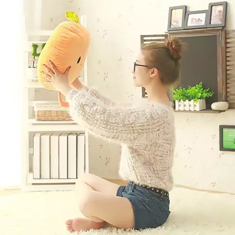 Cuddly Fruits Plush Toy Smile Stuffed Plants Mango Orange Peach Pear Vegetables Decor Props Kids Nursing Pillow MX200716