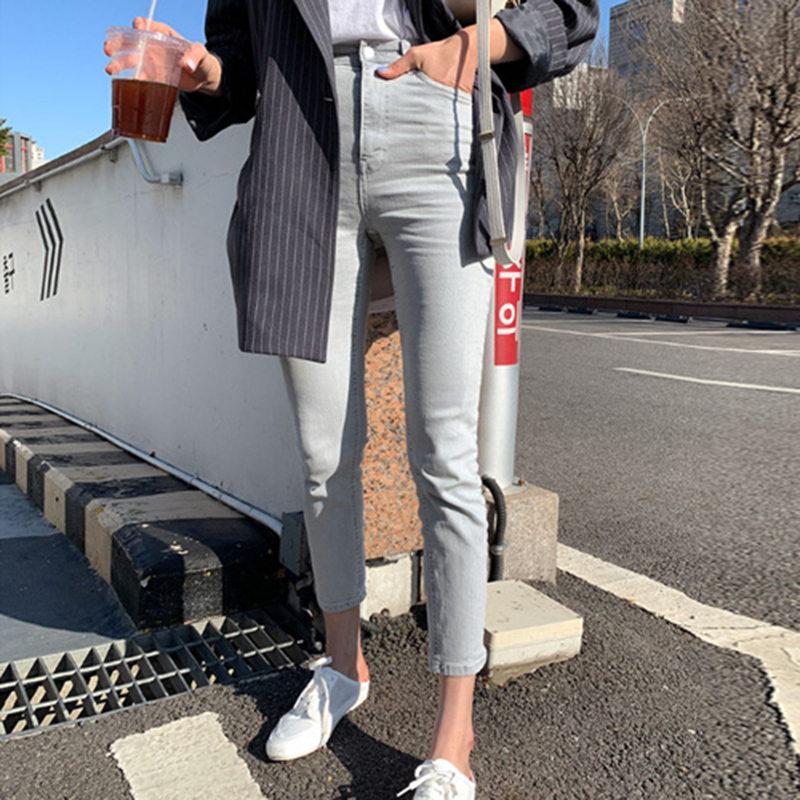 High Waist Hips Tight Jeans Female Sense Europe And The United States 2020 Spring Summer Slim Feet Pants white Nine Pants long, Gray
High Waist Hips Tight Jeans Female Sense Europe And The United States 2020 Spring Summer Slim Feet Pants white Nine Pants long, Gray