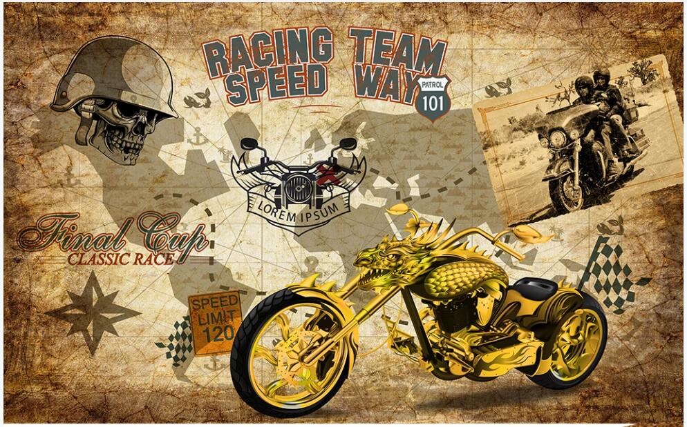 3d wallpaper custom photo mural Retro golden motorcycle locomotive English hand drawn decor 3d wall murals wallpaper for living room, Non-woven wallpaper
3d wallpaper custom photo mural Retro golden motorcycle locomotive English hand drawn decor 3d wall murals wallpaper for living room, Non-woven wallpaper