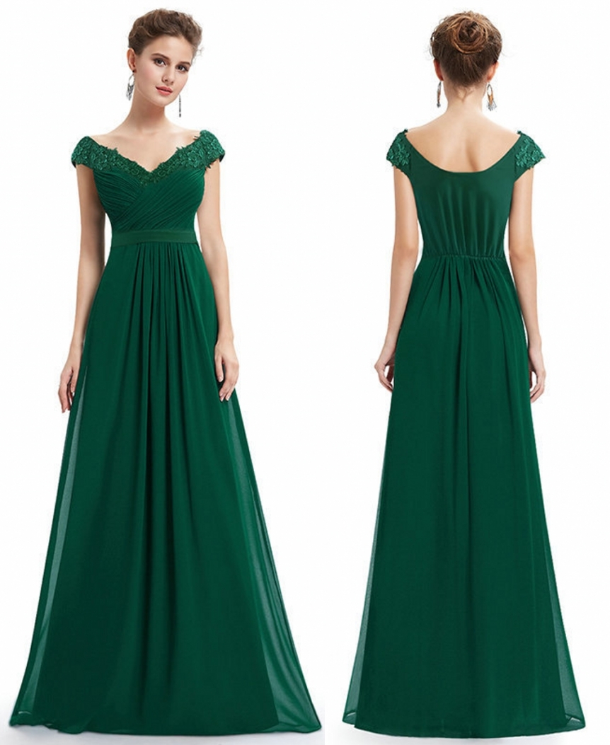 Wedding Party Gowns Plus Size Evening Dresses Women's Long Elegant V-neck Sleeveless A-line Chiffon Bridesmaid Dresses