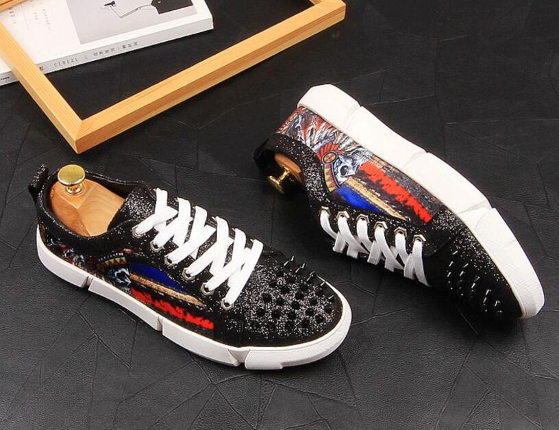 Designer rivet Casual Shoes Fashion sequins board shoes Male hip hop punk loafers spikes board shoes sneakers student travel shoe, Black
Designer rivet Casual Shoes Fashion sequins board shoes Male hip hop punk loafers spikes board shoes sneakers student travel shoe, Black