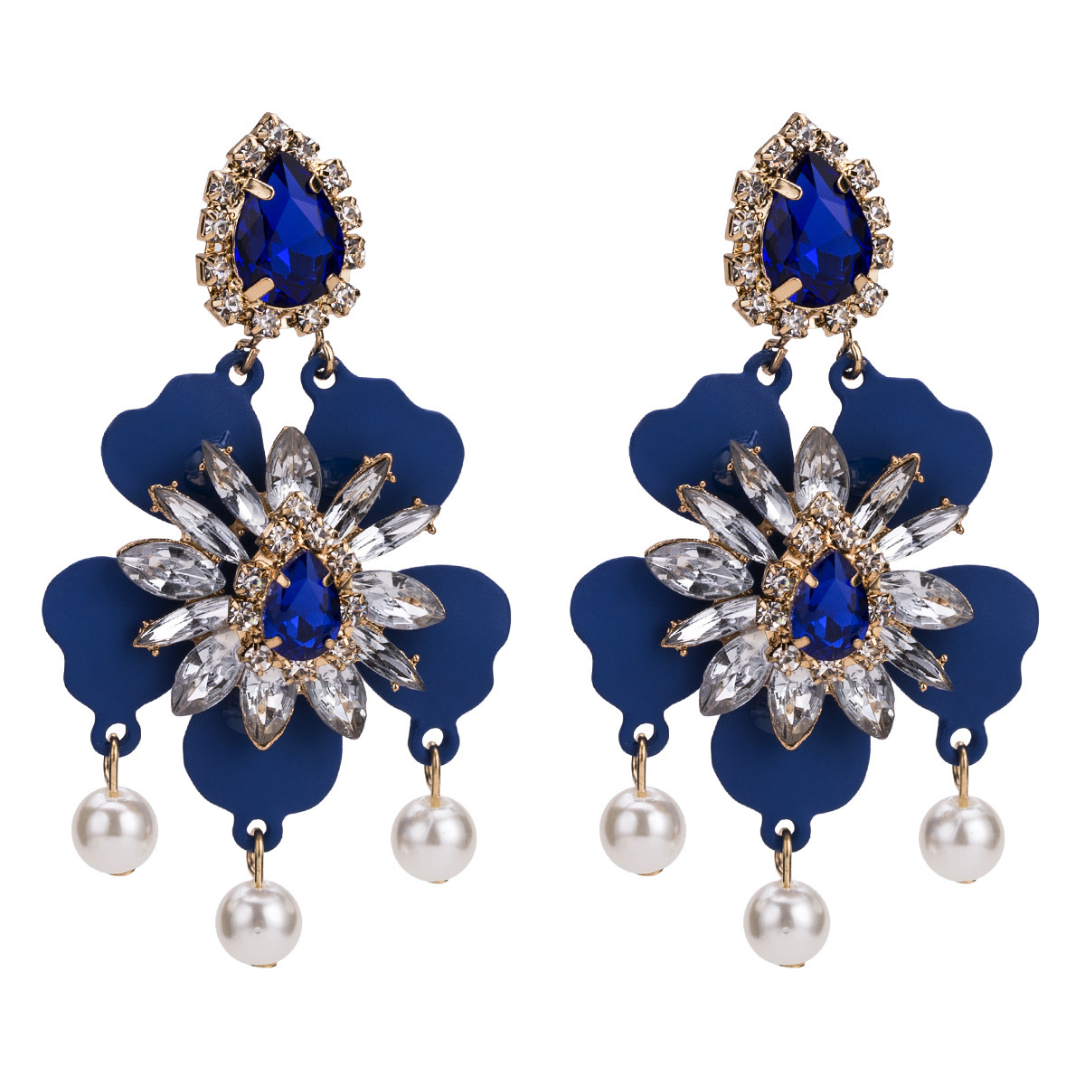 Hot sale exaggerated fashion flower earrings diamond-studded stamen earrings female autumn multi-layer bohemian style
Hot sale exaggerated fashion flower earrings diamond-studded stamen earrings female autumn multi-layer bohemian style